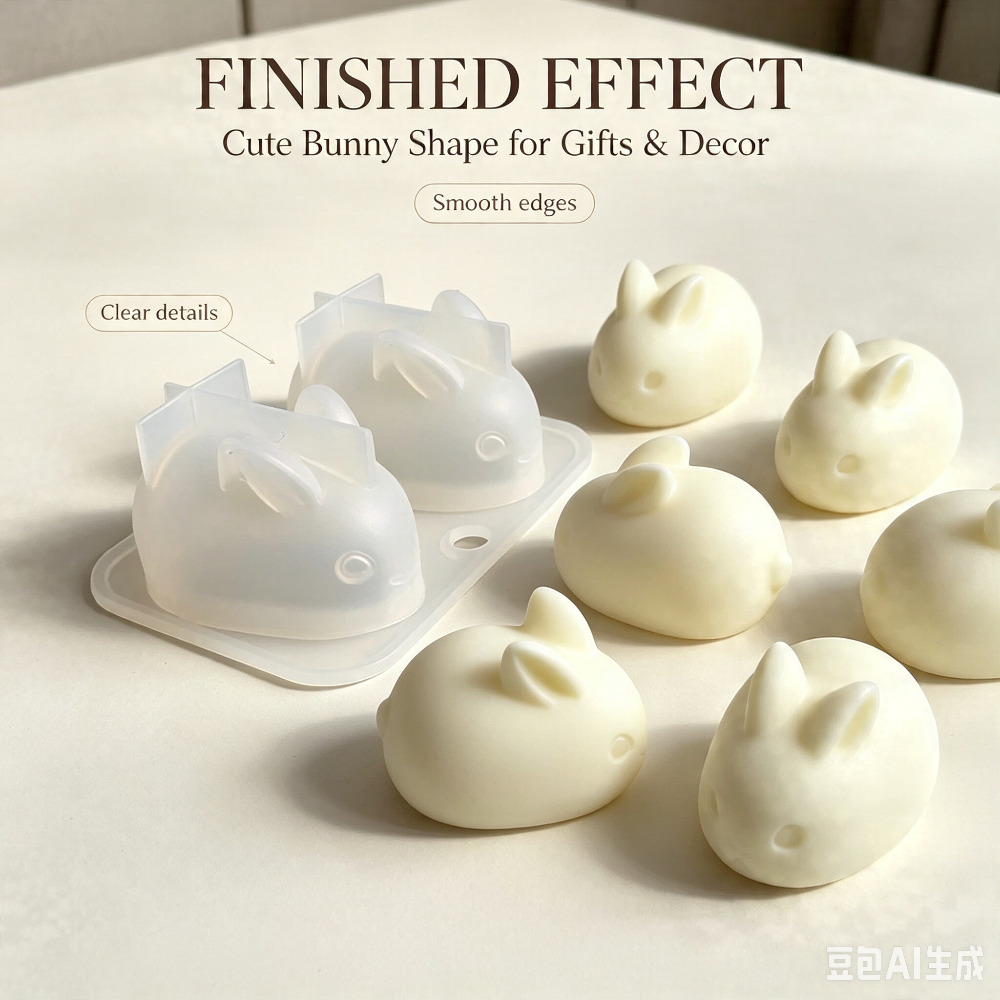 Soap Making Tutorial - 3D Mini Konijn Siliconen Mal Food