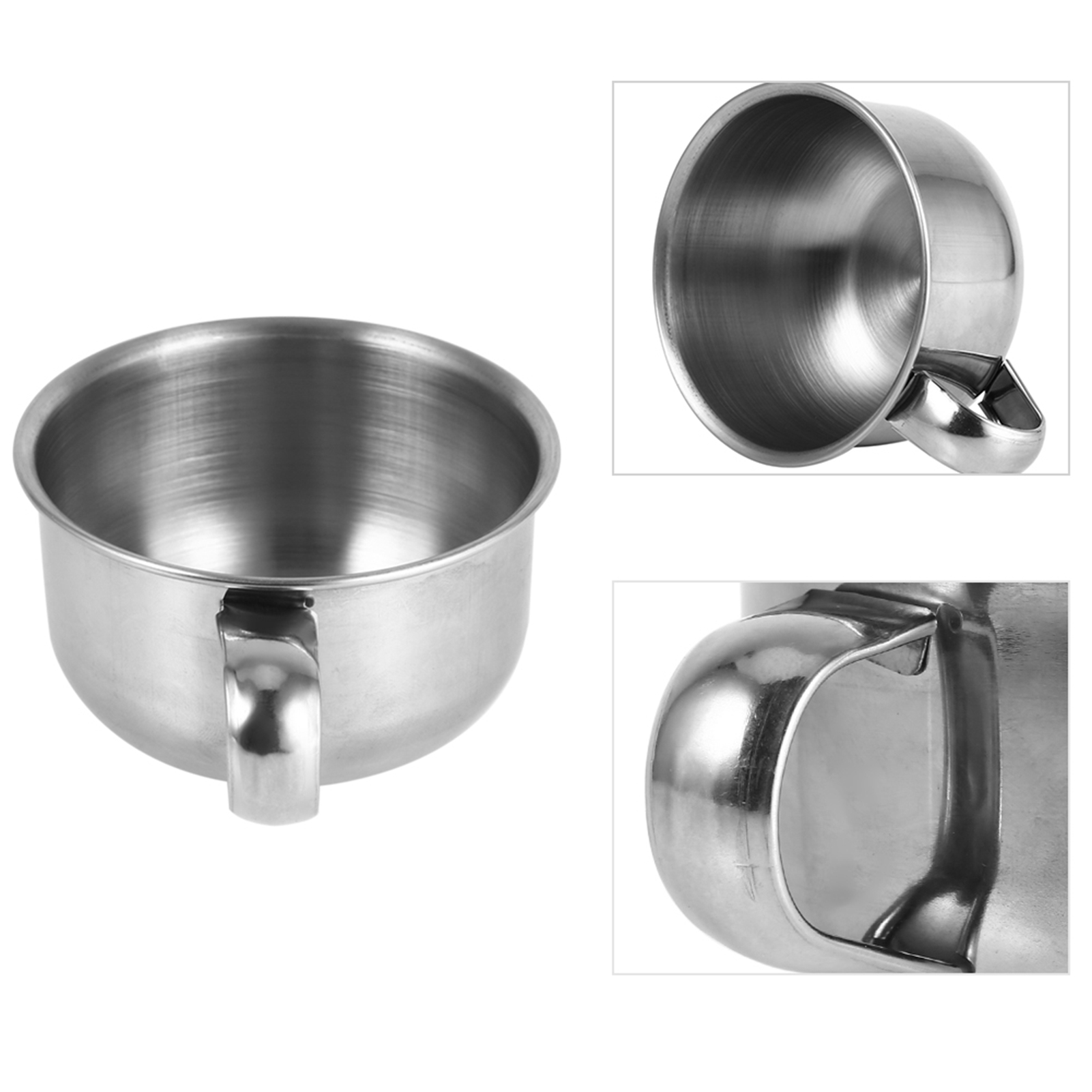Soap Making Tutorial - Nieuwe roestvrijstalen metalen scheerzeepmok kom beker