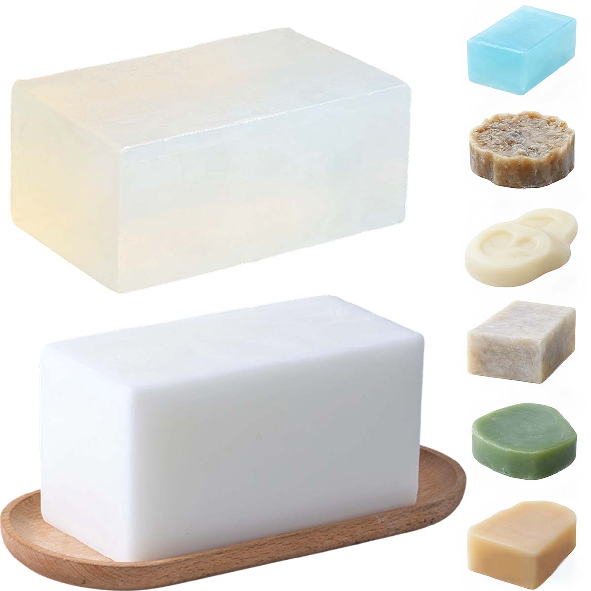 Soap Making Raw Material - 1000g Helder Witte Zeep Basis DIY