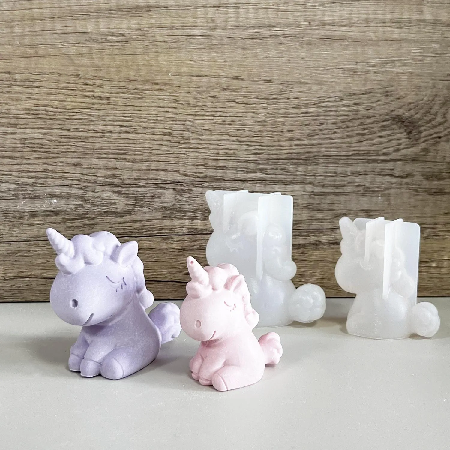 Natural Making Soap - 3D Geometrische Siliconen Eenhoorn Kat Herten
