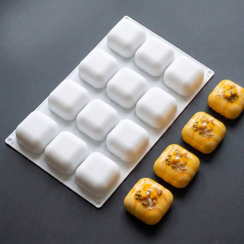 Soap Making Tutorial - 12-vormige vierkante siliconen mal voor het