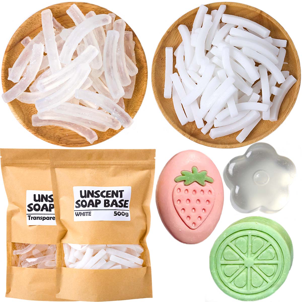 Soap Making Raw Material - 500g Glycerine Zeepbasis DIY Handgemaakte Aromatherapie