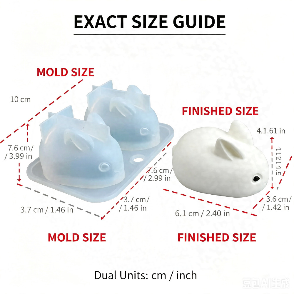 3D Mini Konijn Siliconen Mal F - Soap Making Tutorial recensie en prijs