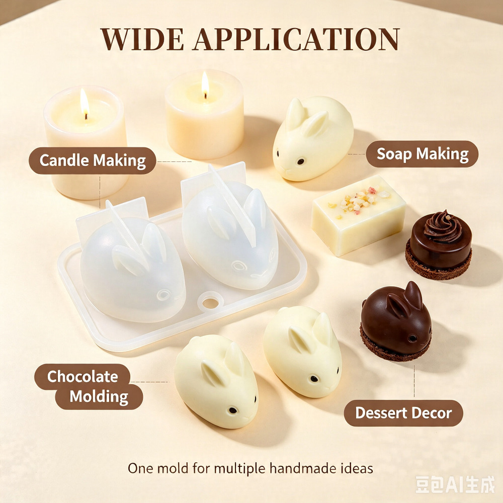 3D Mini Konijn Siliconen Mal F - Soap Making Tutorial recensie en prijs