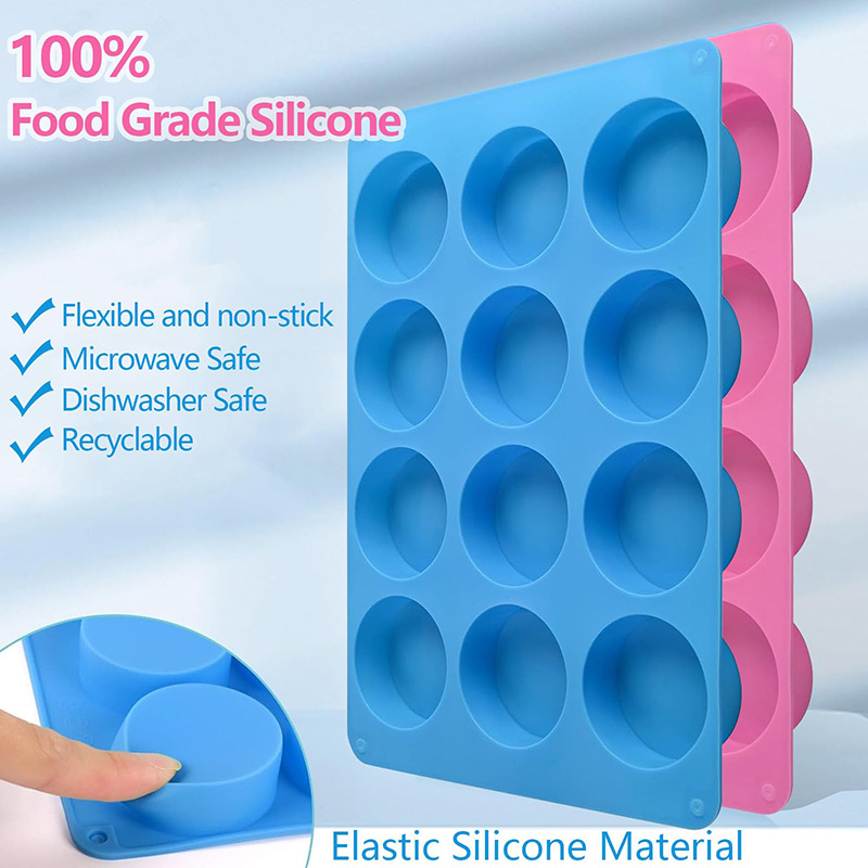 Ronde siliconen mallen met 12  - Soap Making Bar recensie en prijs