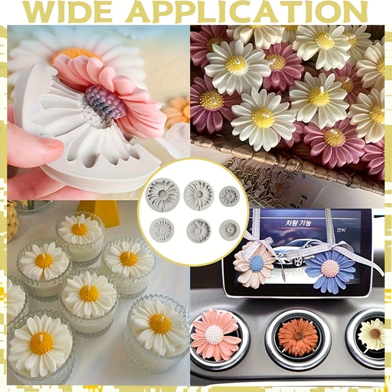 6 stuks, zonnebloem madeliefje - Soap Making Bar recensie en prijs