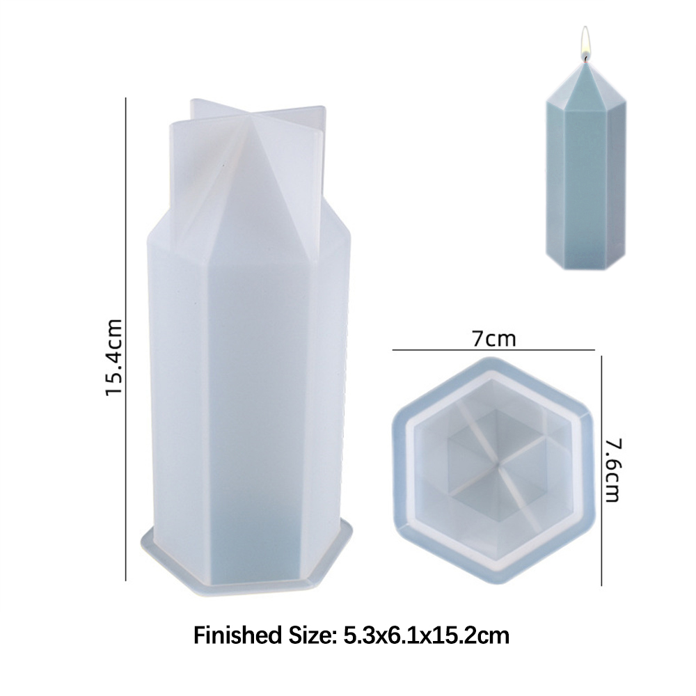 3d Zeshoekige Kolom Kaarsen Ma - Soap Making Essentials recensie en prijs