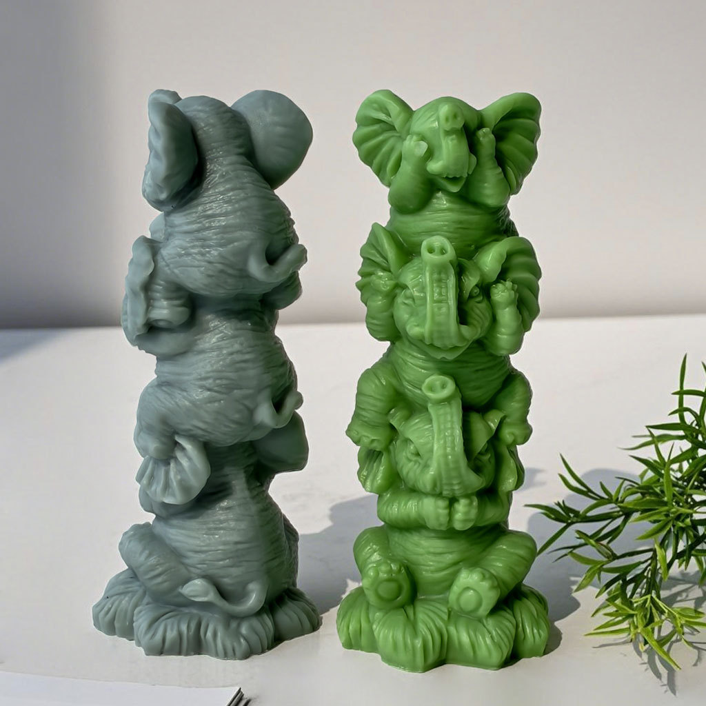 DIY stapelende olifanten silic - Soap Making Essentials recensie en prijs