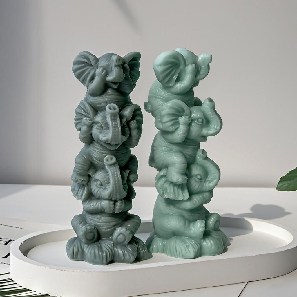 DIY stapelende olifanten silic - Soap Making Essentials recensie en prijs