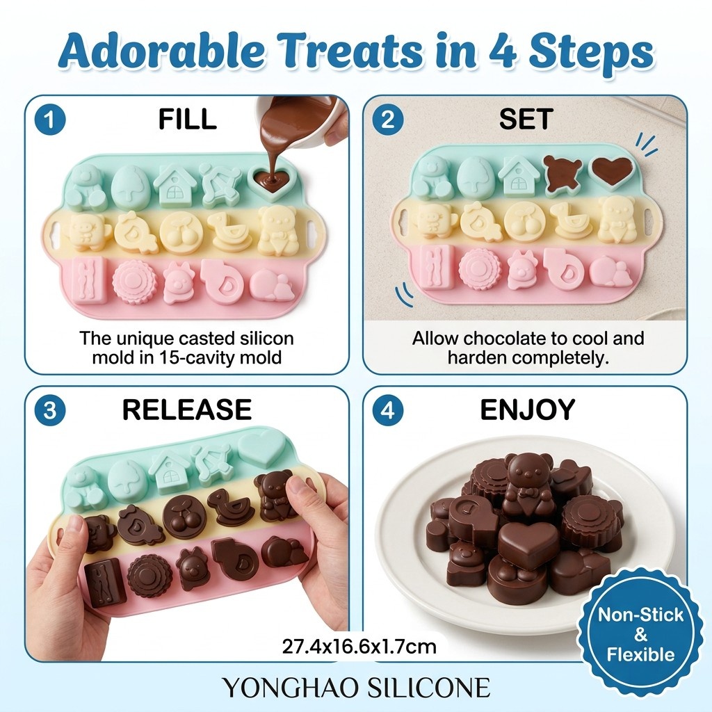 15-vormige gemengde cartoon si - Soap Making Bar recensie en prijs